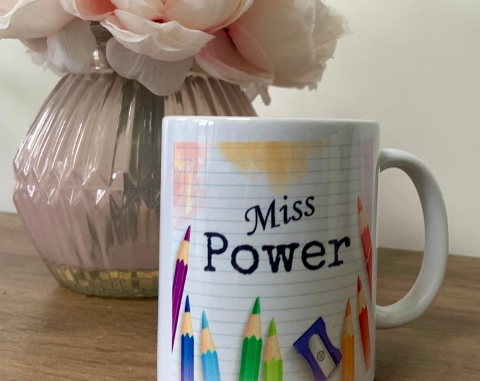 Personalised Teacher Mug | Thank You Teacher Mug | Best Teacher Gift | End of Term Present