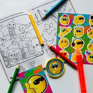 Personalised Childrens Kids Wedding Activity Pack Favour Birthday Party Bag A6 SIZE image 3