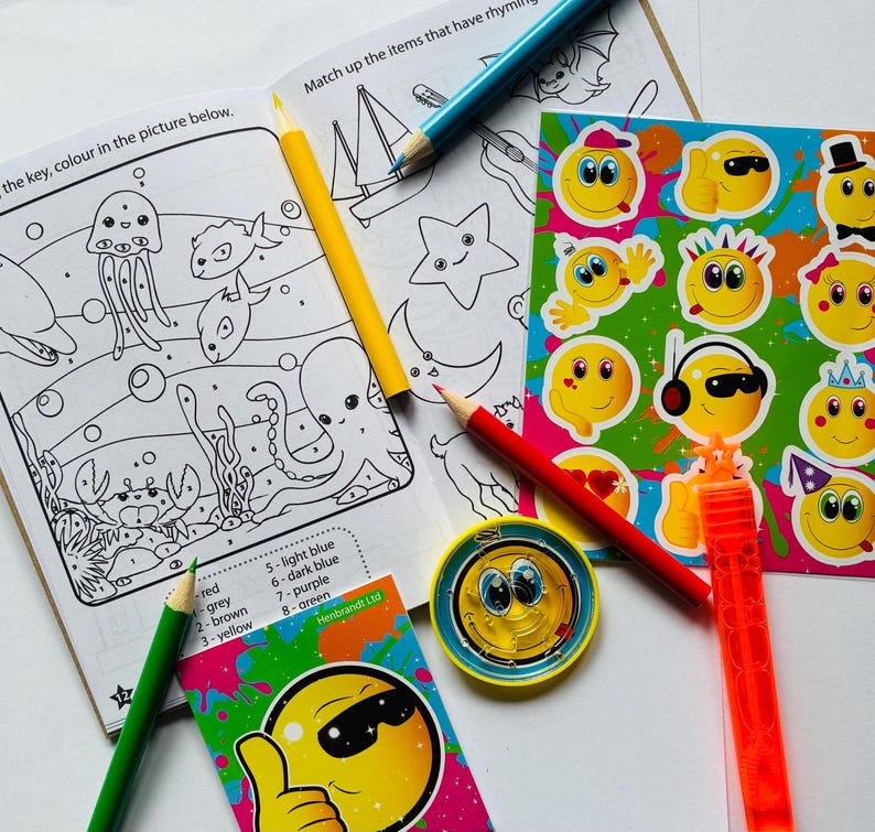 Personalised Childrens Kids Wedding Activity Pack Favour Birthday Party Bag A6 SIZE image 3