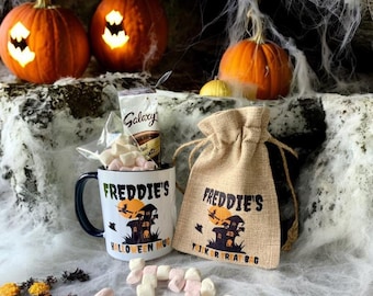 Personalised Halloween Mug | Hot Chocolate Kit Bag