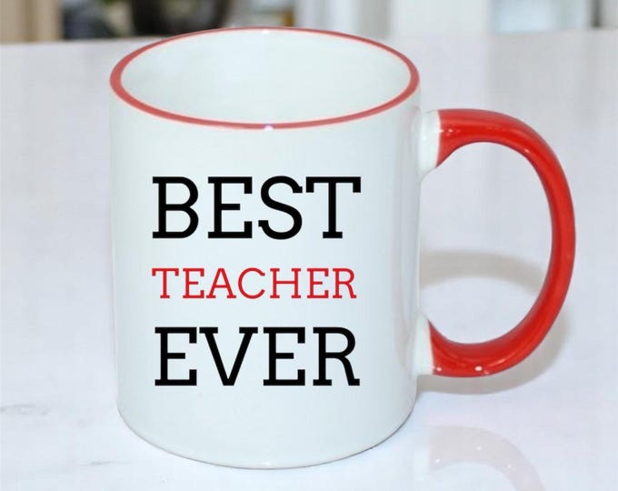 Best Teacher Mug | Thank You Teacher Gift Mug | End of Term Leaving Present