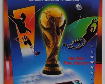 Original FIFA World Cup USA94 Dallas Final Rosters Program, 1 Poster and 9 Game 13 unused Tickets