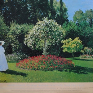 Limited Edition: Impressionist to Early Modern Paintings from The U.S.S.R. “Woman In A Garden” by Claude Monet Poster