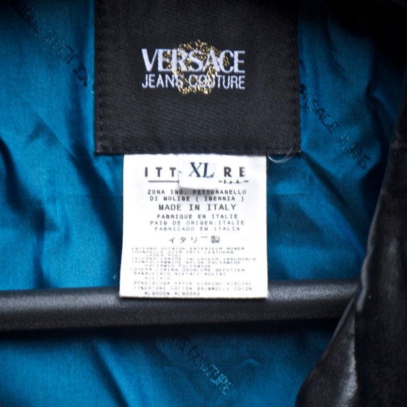 Gianni Versace Jeans Couture Unisex Leather Biker… - image 3