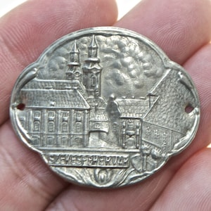Székesfehérvár eine Stadt in Mittelungarn Stocknagel Gehstock Abzeichen Miniatur Kunst – Lot UU1