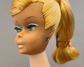 Vintage Original 1960 Lemon Blonde Swirl Ponytail Barbie Doll by