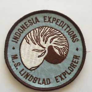 Vintage M.S. Lindblad Explorer Indonesia Expedition Embroidered Patch Travel Memorabilia –Lot P2