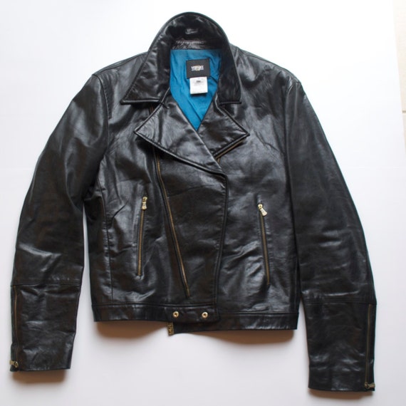 versace jeans couture leather jacket