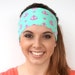 Anchors | Fitness headband | Yoga headband | Fashion headband | Workout headband | Non-slip Headband | Mint | Buy Any 4, Get 1 FREE! 