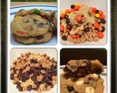 Delicious Cookies, your pick, any of our cookies, chocolate chip, soft cookies, peanut butter cookies, homemade