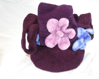 Hand Knit Felted Purse