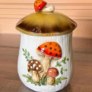 Merry Mushroom Canister Sears - Etsy