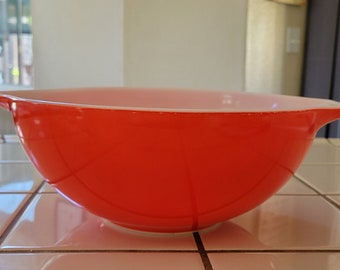 Vintage Pyrex Cinderella Red Mixing Bowl