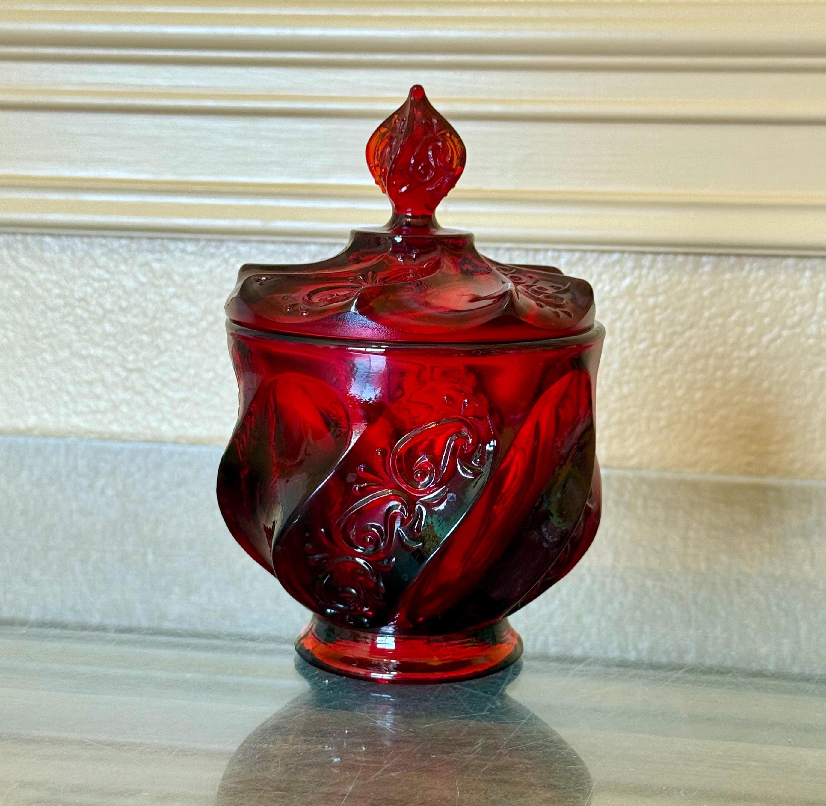 FENTON OLD サムプリント&アンベリーナカレーガラス フリルエッジ Fenton Amberina - Etsy
