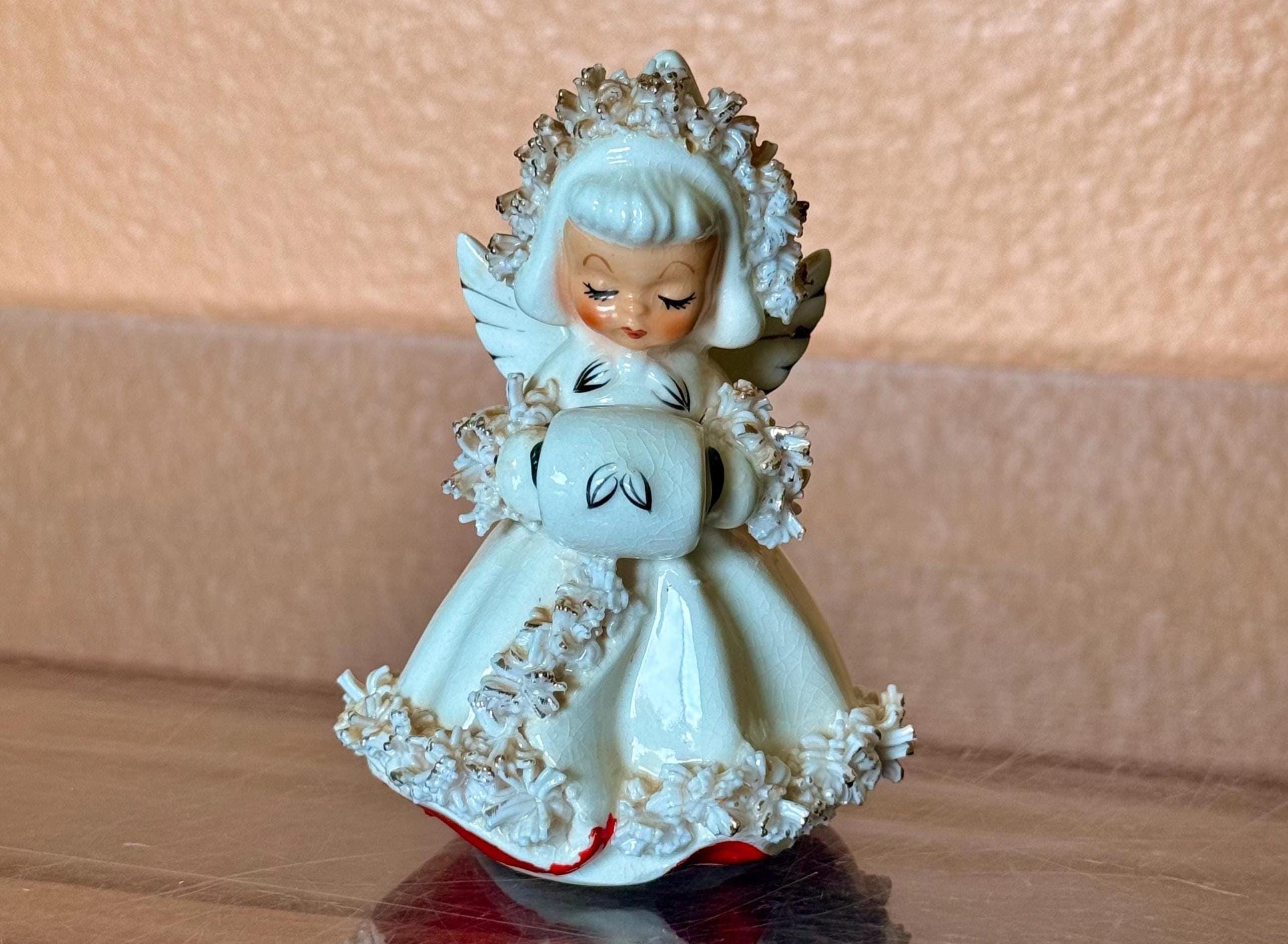 Vintage Holt Howard Angel With Muff Candle Holder 1960 - Etsy