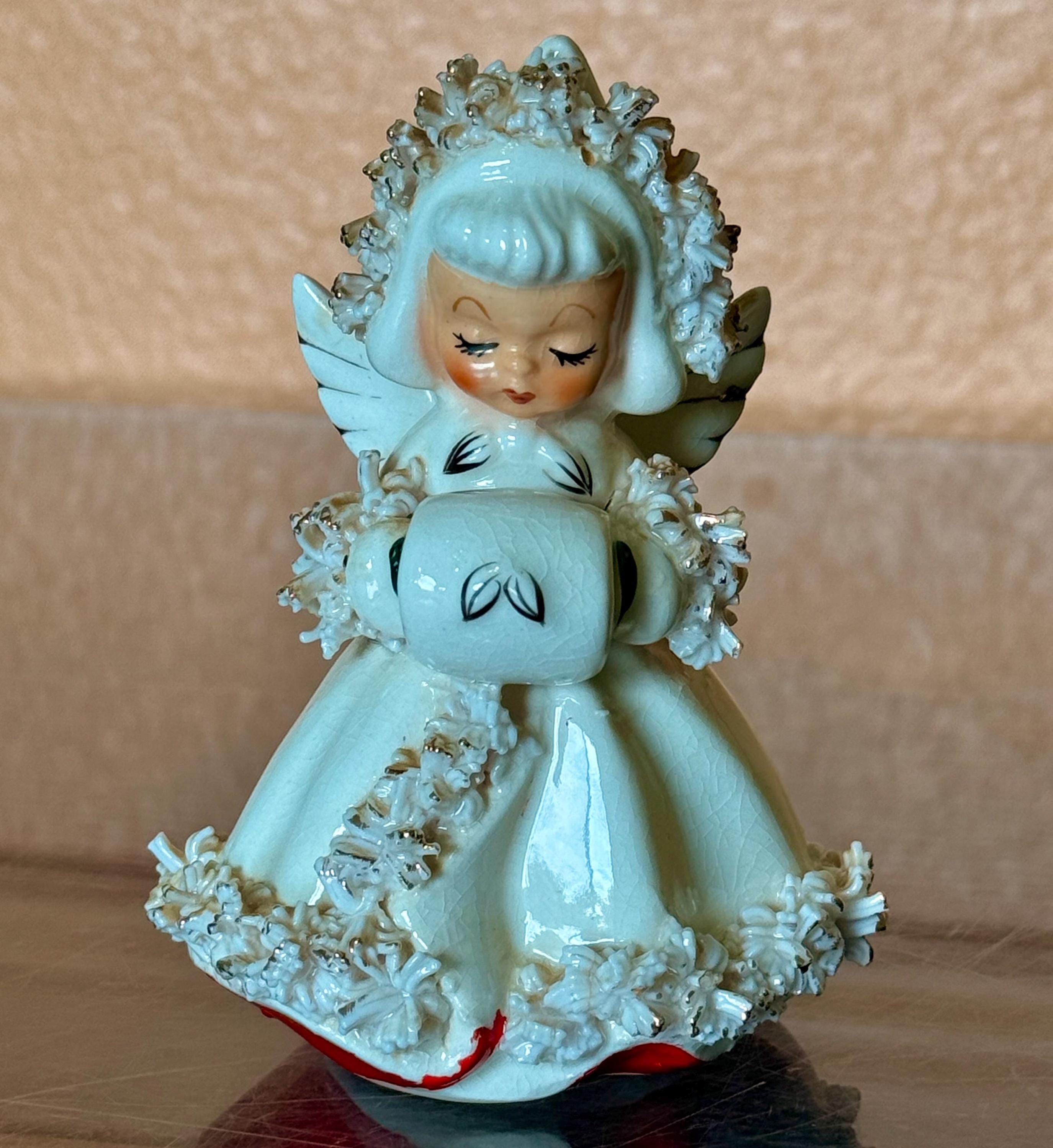 Vintage Holt Howard Angel With Muff Candle Holder 1960 - Etsy