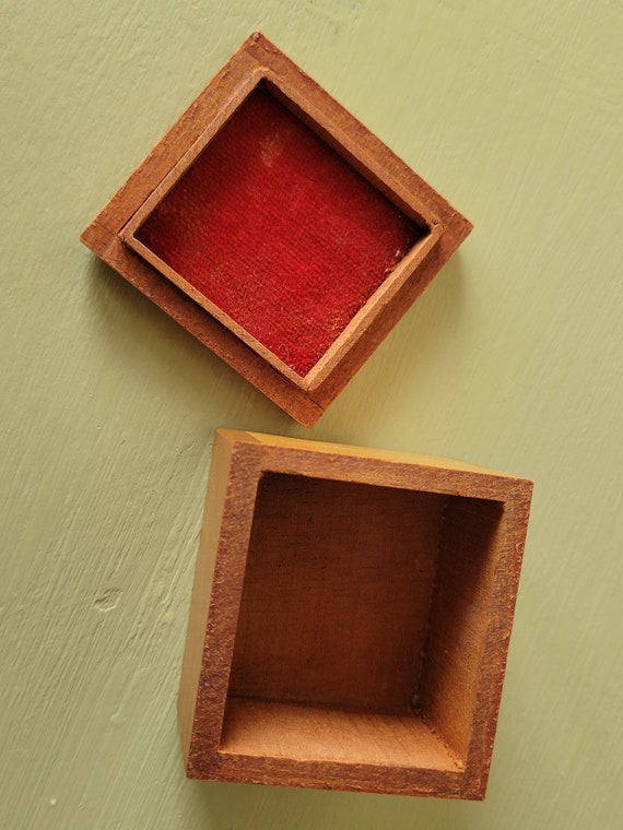 Trio of Trinket Boxes with Wood Inlay - image 3