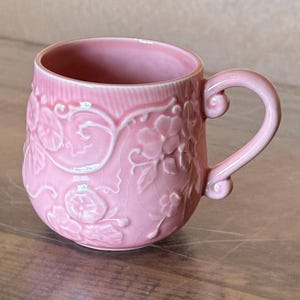 Vintage Pink Mugs - Etsy