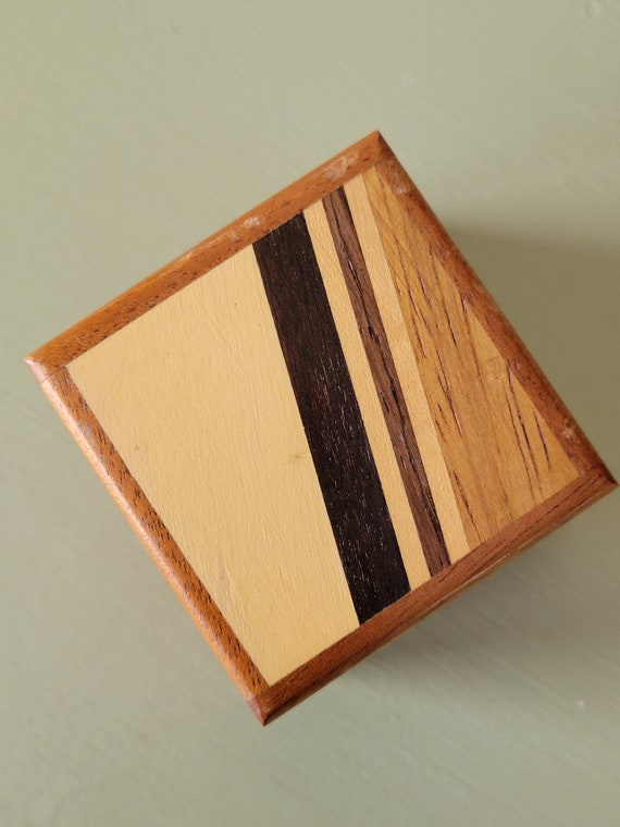 Trio of Trinket Boxes with Wood Inlay - image 6