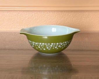 Vintage Pyrex 442 Cinderella Spring Blossom Mixing Bowl