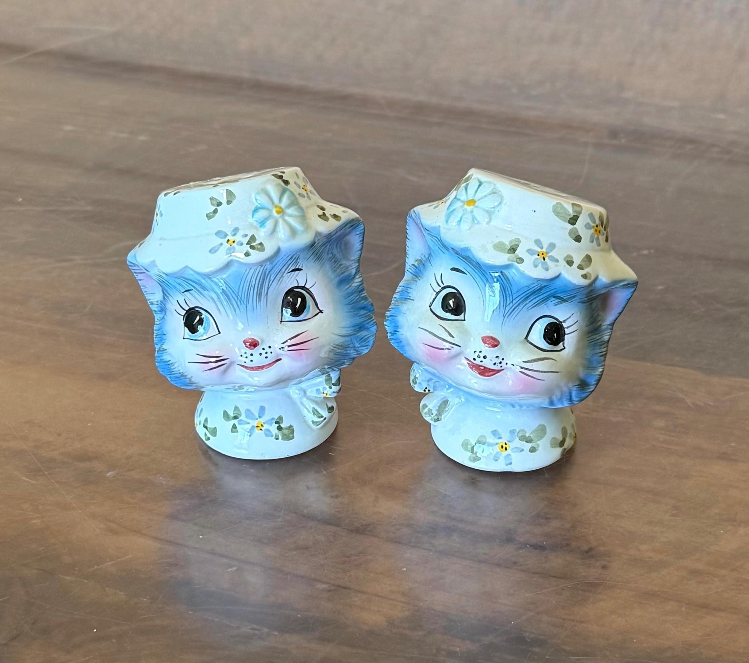 エネスコ社✻ヴィンテージミスプリスイエローキティ♡ソルト＆ペッパー＆ナーサリー Miss Priss Yellow - Etsy