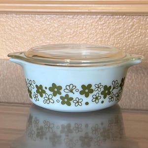 Vintage Pyrex 472-B Cinderella Crazy Daisy Casserole Dish 1.5 Pint