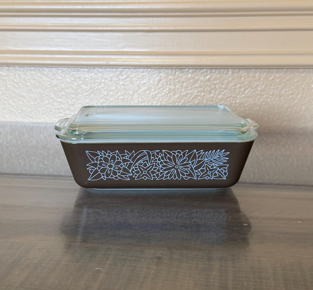 Vintage Pyrex 503 Woodland Dark Brown Refrigerator Dish 1.5 Quarts - Etsy