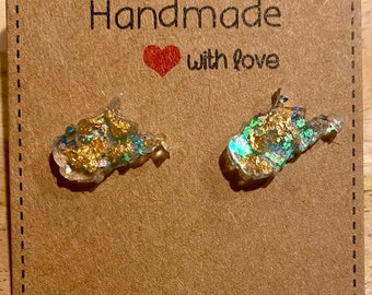 West Virginia State Stud Earrings