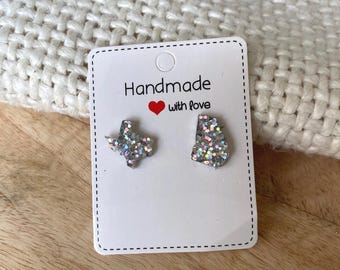Friendship Earrings State Shaped Earrings