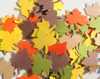 300-Leaf Confetti, maple leaf confetti, paper leaves, fall wedding, escort cards, fall decor, Thanksgiving table decorations, Autumn leaf