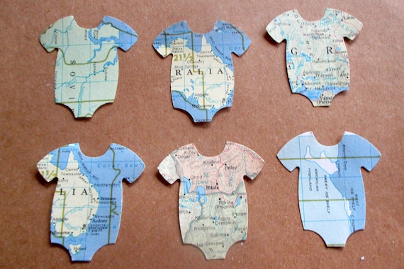 Onesie Confetti Baby Shower Decorations Boy Travel Baby Etsy
