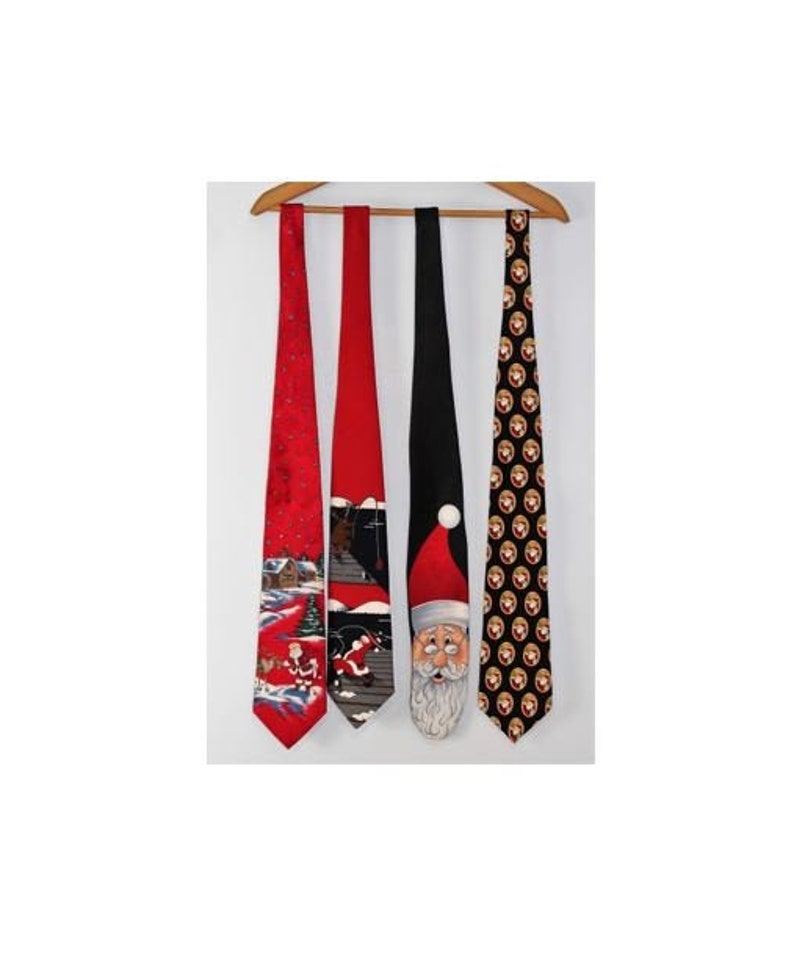 Vintage Necktie Lot Christmas Ties Cartoon Neckties N95