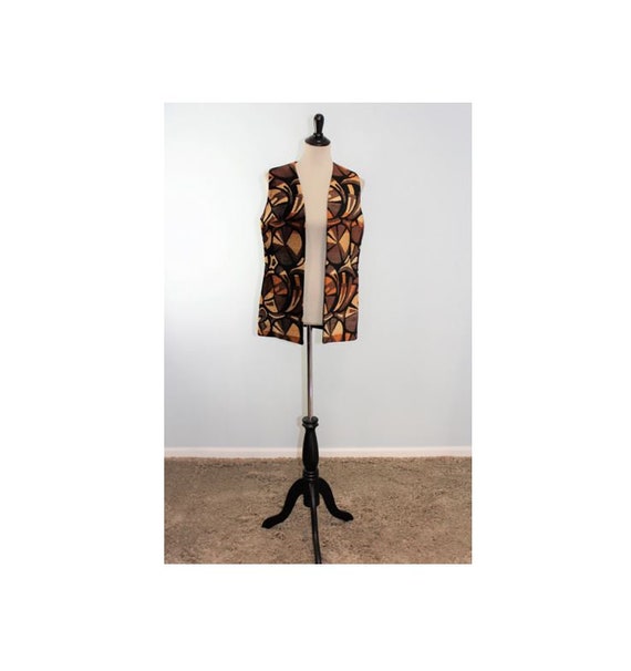 Vintage 1960's Vest / Hippie Vest / Upolestry Vest