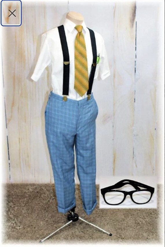Disfraz de nerd / Disfraz de 1950 / Trabajador de oficina / - Etsy México