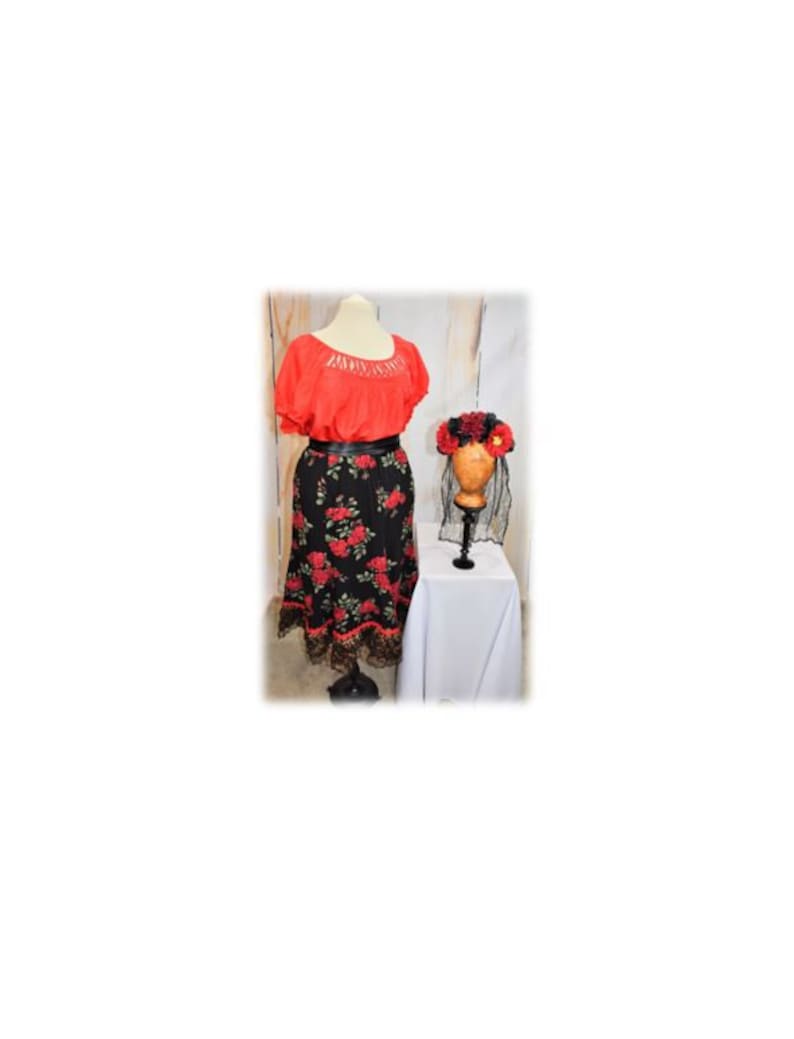 Day of the Dead Costume D\u00eda de los Muertos Mexican-Latino Style Costume-LARGE-X-LARGE L61