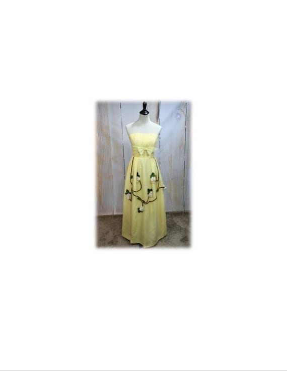 Vintage Gown / 1960's Gown / Dogwood Gown / Vintag