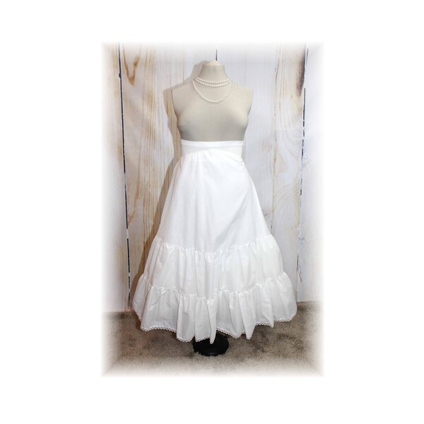 Full Length Crinoline/ Bridal/ Renaissance/ Civil War/ Victorian / FULL SILHOUETTE Petticoat-Large-XLarge (BB12)