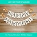 Happy Harvest Banner, Fall Party, Pumpkins, Home Decor, Thanksgiving ...