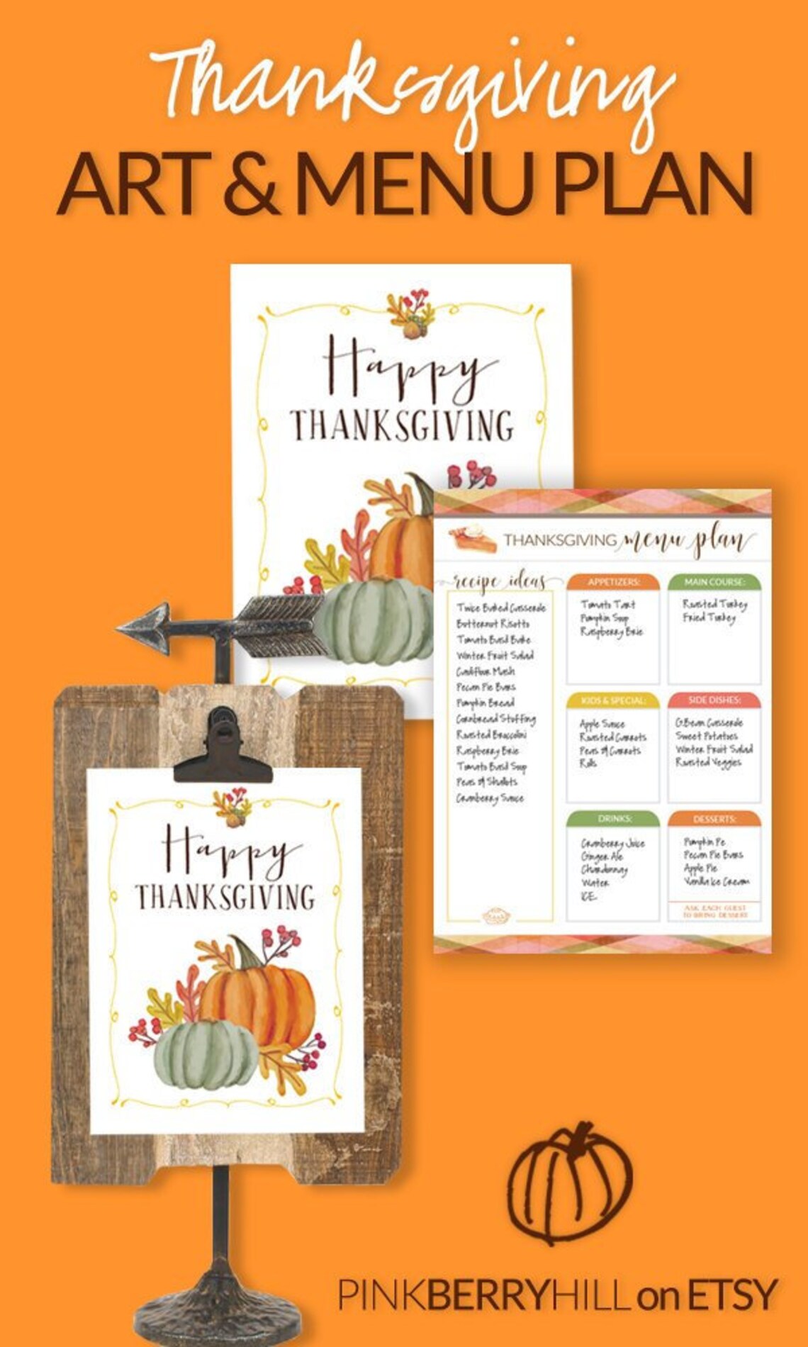 Thanksgiving Printable, Thanksgiving, Thanksgiving Art, Instant ...