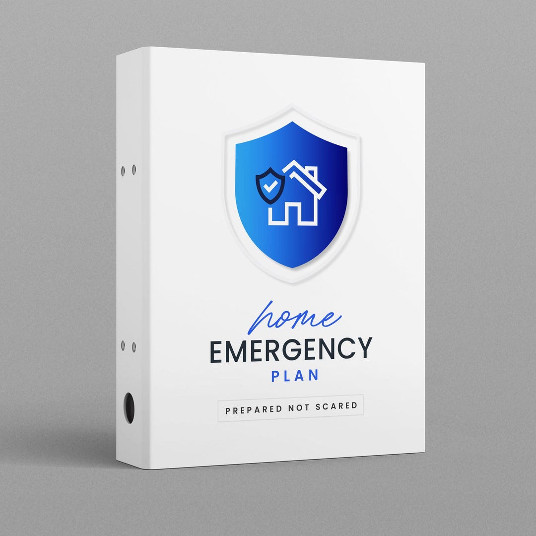 Emergency Binder Printable | Family Emergency Plan | Go Bag List ...