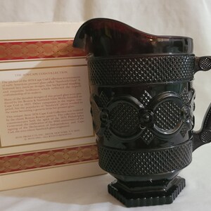 1876 Cape Cod Ruby by AVON 46oz Pitcher (Retired) New in Box 1984