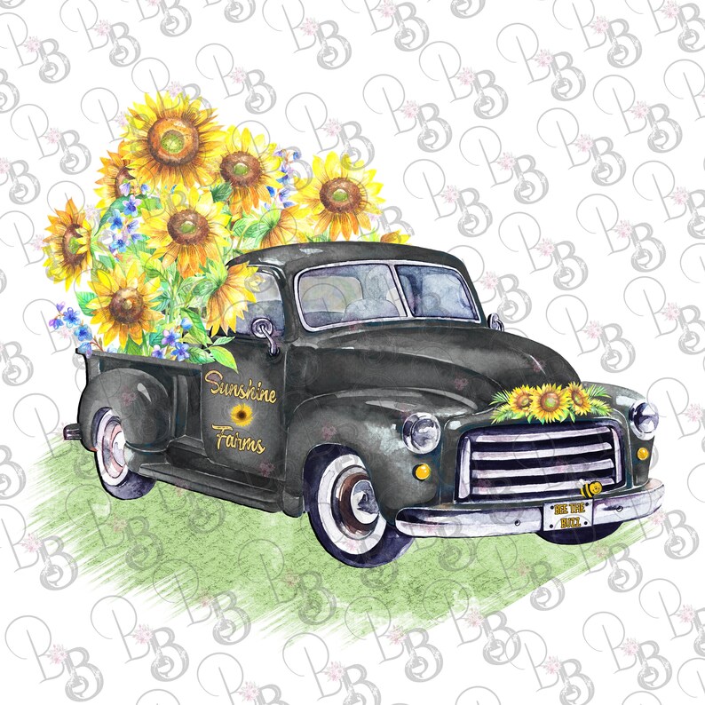 Free Free Truck With Sunflowers Svg 594 SVG PNG EPS DXF File