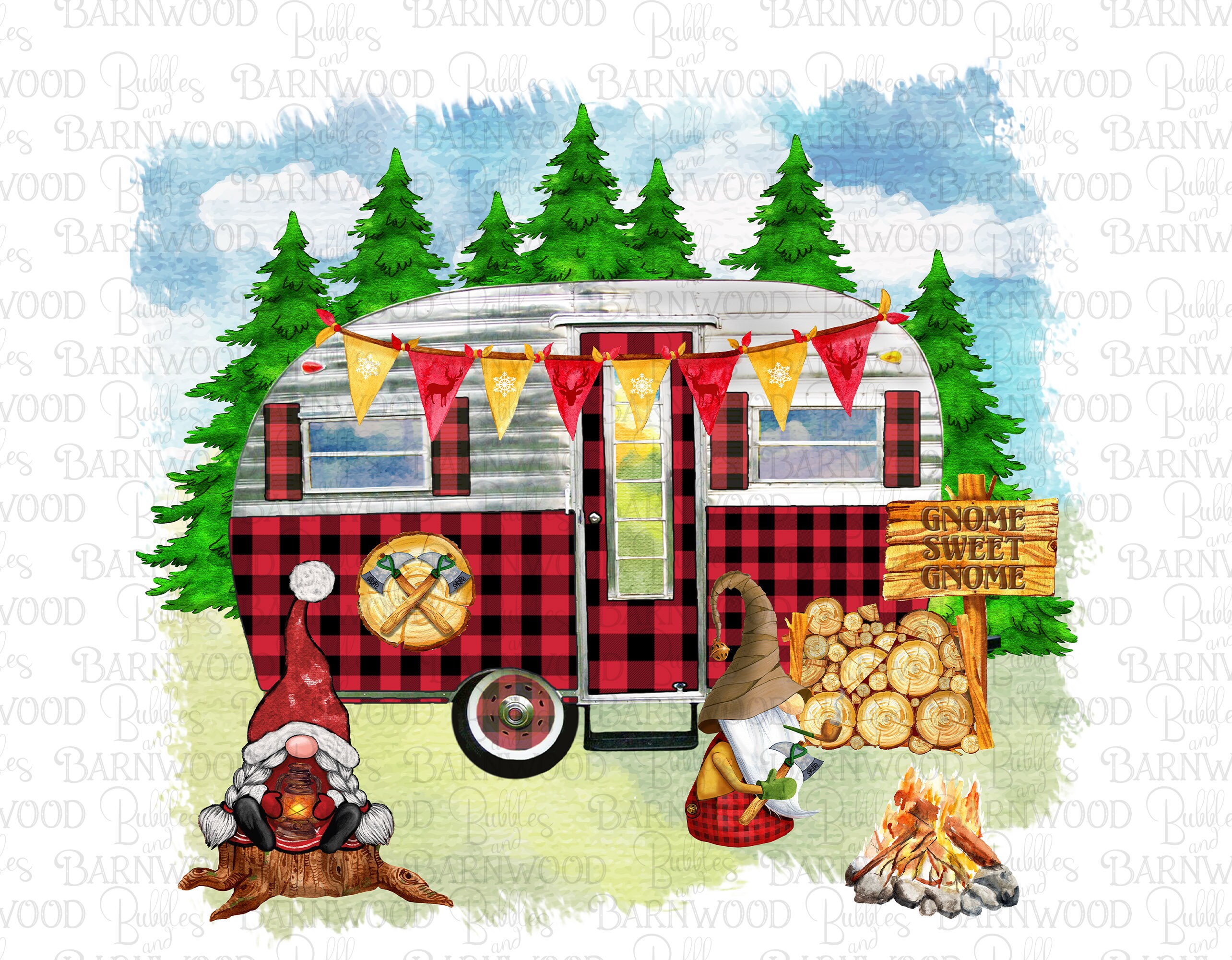 Download Camping With The Gnomes Png Girl Gnome Camper Clipart Etsy