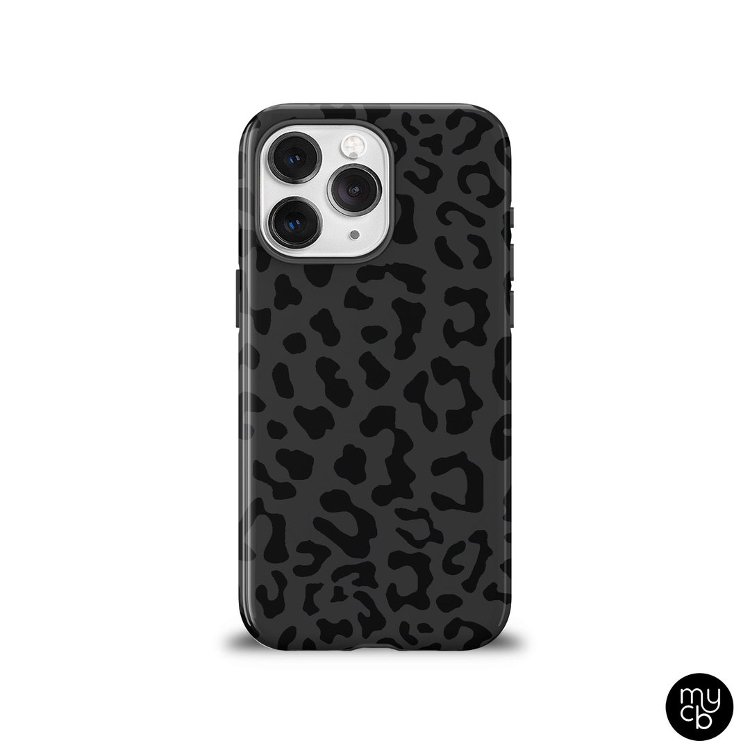 Black Leopard Phone Case for iPhone 15 14 13 12 Pro Max Case Etsy