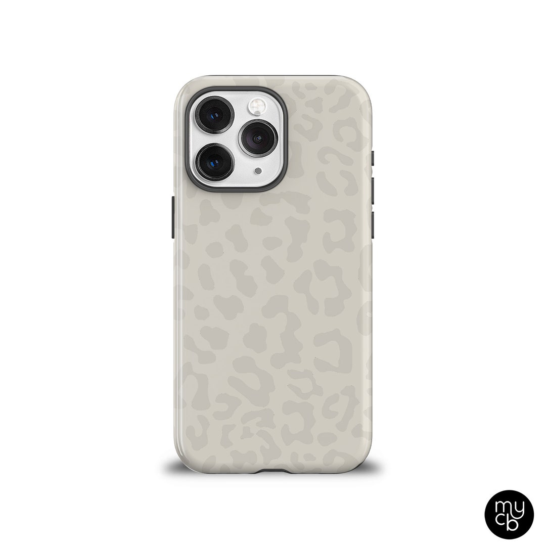 IPhone 15 Phone Pro Max Case With White Leopard Print Phone Etsy