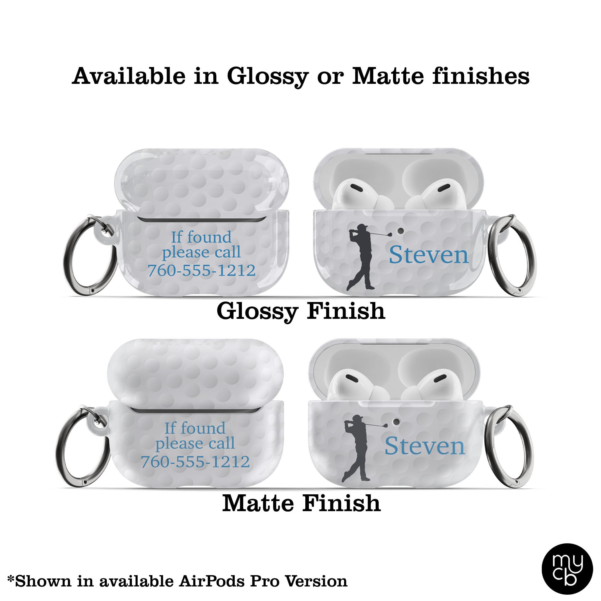 Personalized Golf Ball AirPod Case Great Gift for Mom Dad Etsy