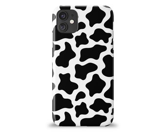 Cow Print Phone Case for iPhone 13 12 11 X 8 7 6 Pro Max, custom Cow case, Animal Print iPhone Case, Add a Name or Initials,
