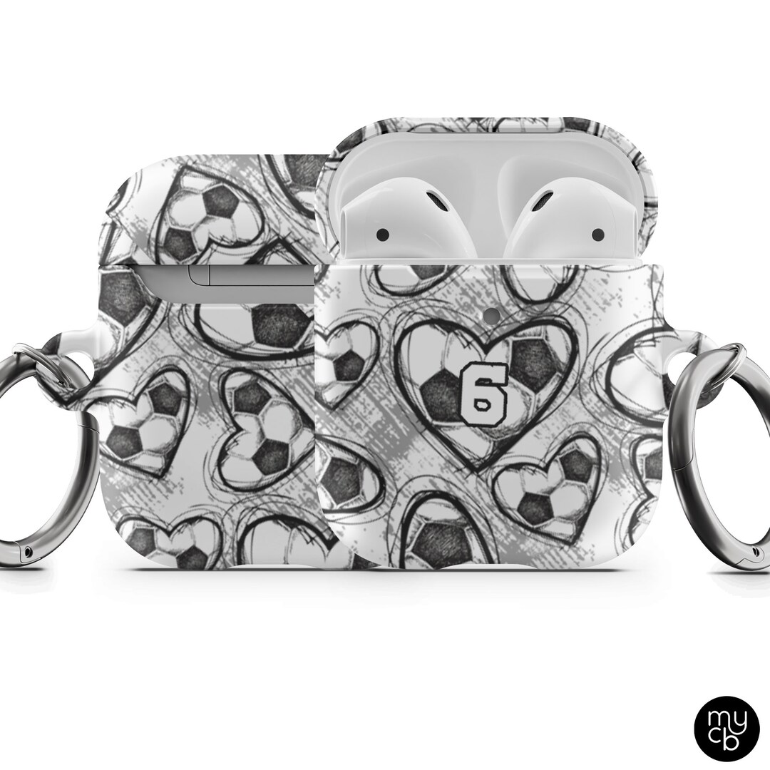 Soccer AirPod Case With Number, Great for Soccer Player Mom Dad Fan