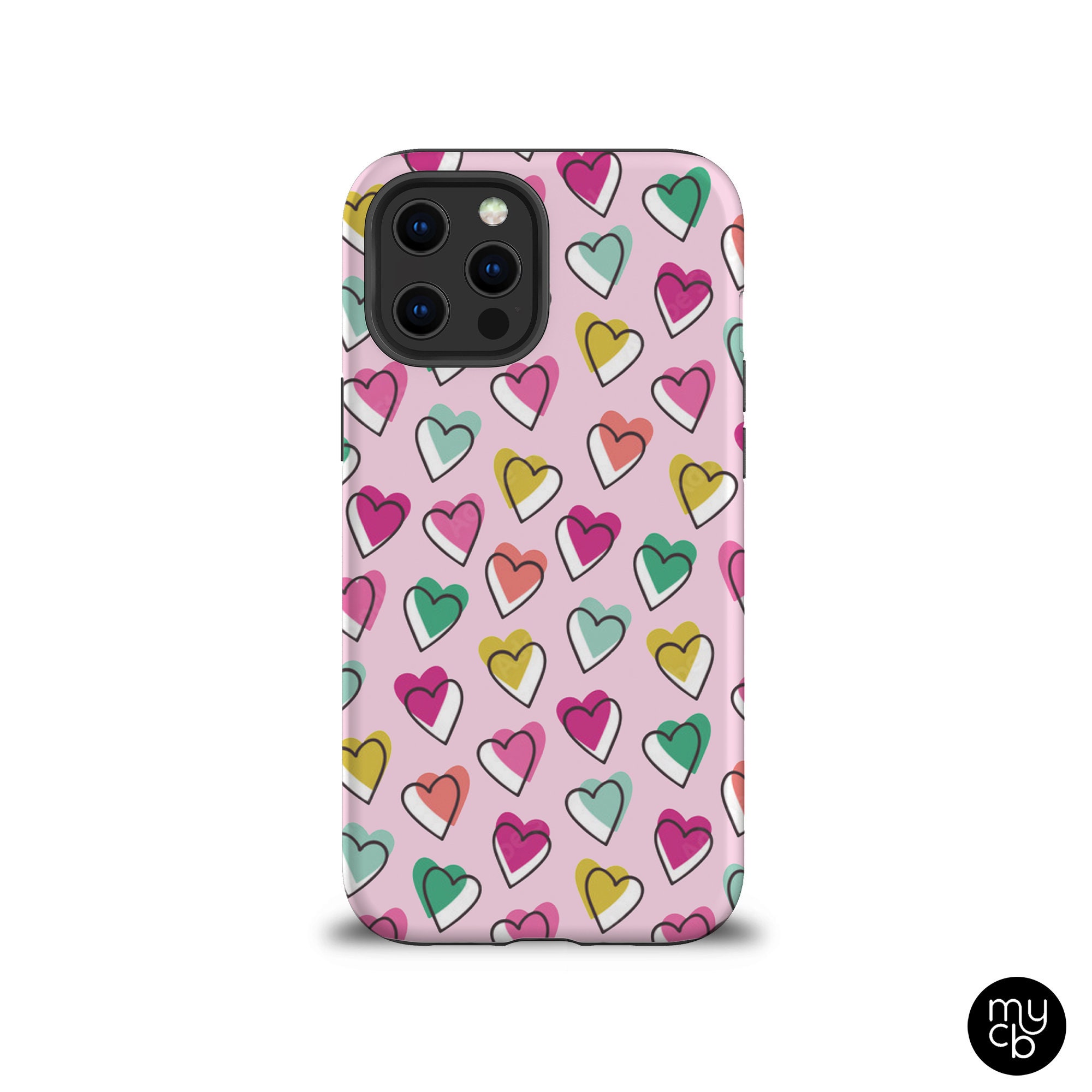 Mini hearts 💞💖💕Glitter Phone case