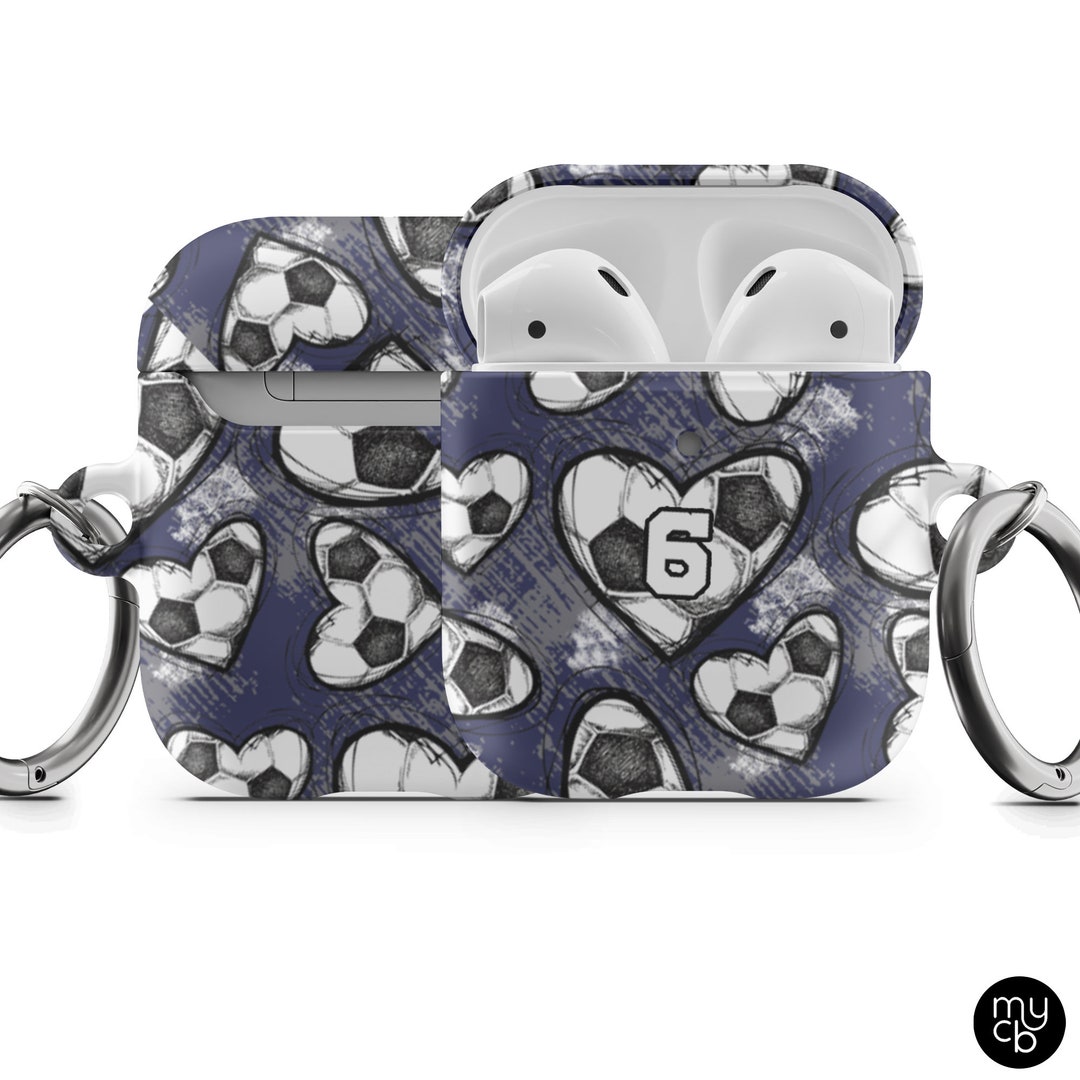 Soccer AirPod Case With Number Great for Soccer Player Mom Etsy